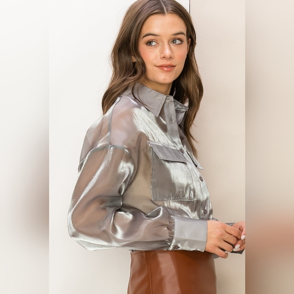 Semi sheer blouse - Picture 4 of 4